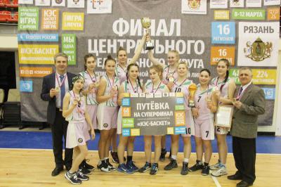 Касимовская команда стала пятой в соревнованиях ЦФО школьной баскетбольной лиги 